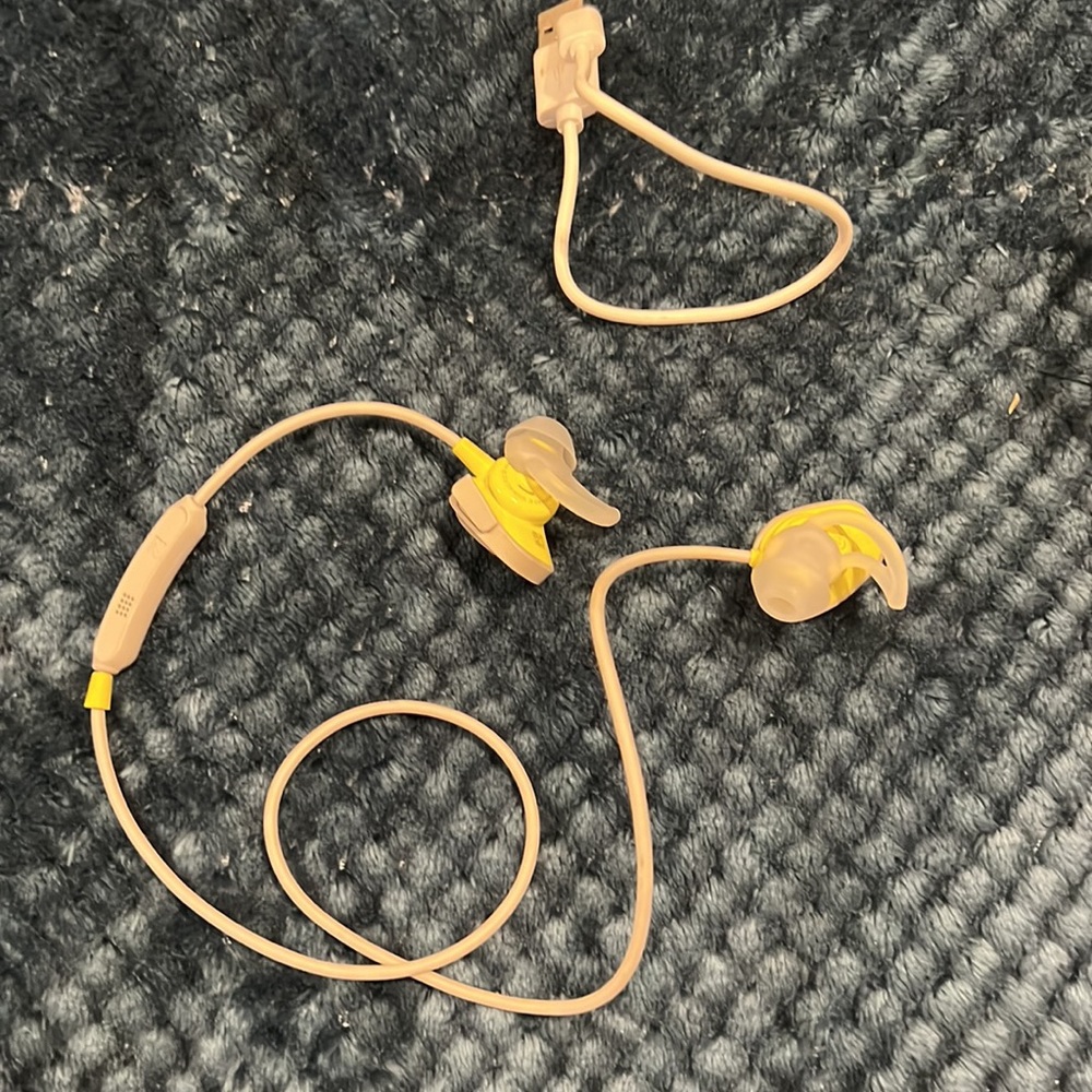 Bose SoundSport Wireless technology/ neck cord. Citron/grey